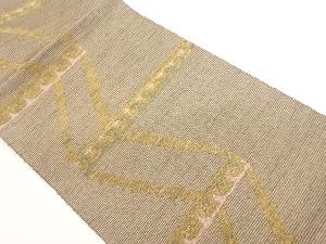 幾何学模様織出し名古屋帯